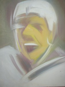 012. Hokis portré / Portrait of a hockey player                              